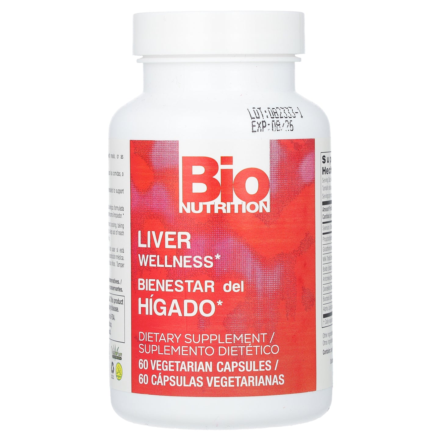 Bio Nutrition, Liver Wellness, 60 Vegetarian Capsules