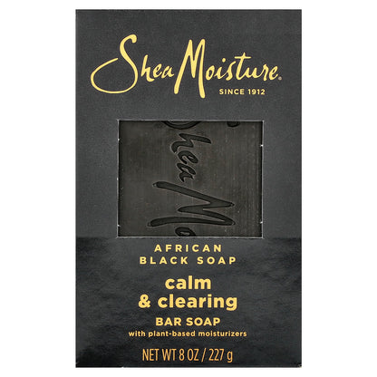 SheaMoisture, African Black Bar Soap, with Plant-Based Moisturizers, 8 oz (227 g)