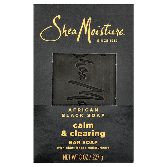 SheaMoisture, African Black Bar Soap, with Plant-Based Moisturizers, 8 oz (227 g)