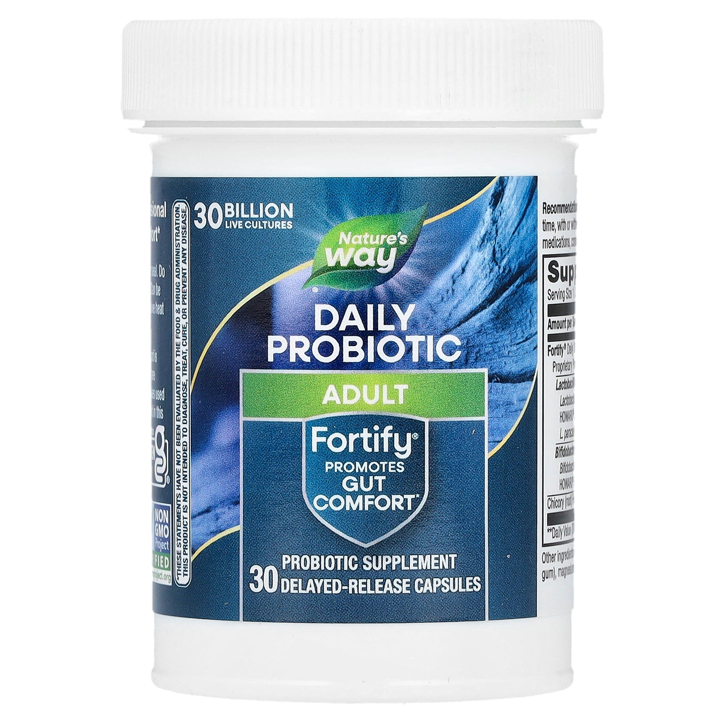 Nature's Way, Fortify, Daily Probiotic, Adult, 30 Billion CFU, 30 Delayed-Release Capsules