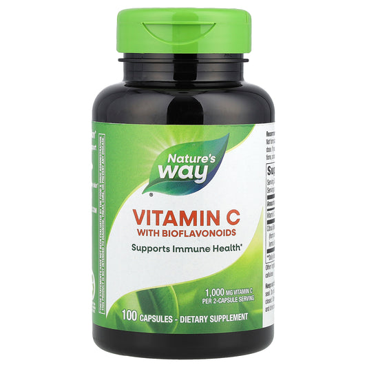Nature's Way, Vitamin C With Bioflavonoids, 100 Capsules