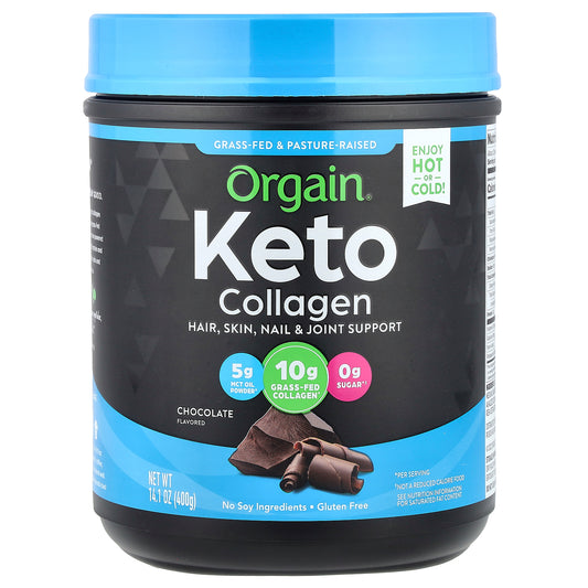 Orgain, Keto Collagen Powder, Chocolate, 14.1 oz (400 g)