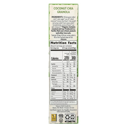 Nature's Path, Organic Coconut Chia Granola Cereal , 12.34 oz (350 g)