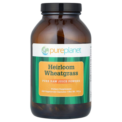 Pure Planet, Heirloom Wheatgrass, 240 Vegetarian Capsules