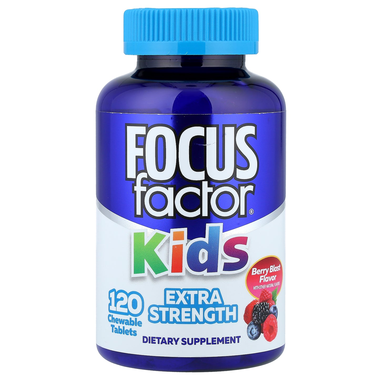 Focus Factor, Kids, Berry Blast, 120 Chewable Tablets