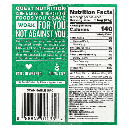 Quest Nutrition, Original Style Protein Chips, Sour Cream & Onion, 8 Bags, 1.1 oz (32 g) Each