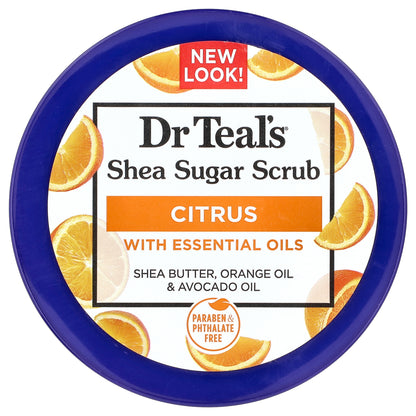 Dr. Teal's, Shea Sugar Scrub, Citrus, 19 oz (538 g)