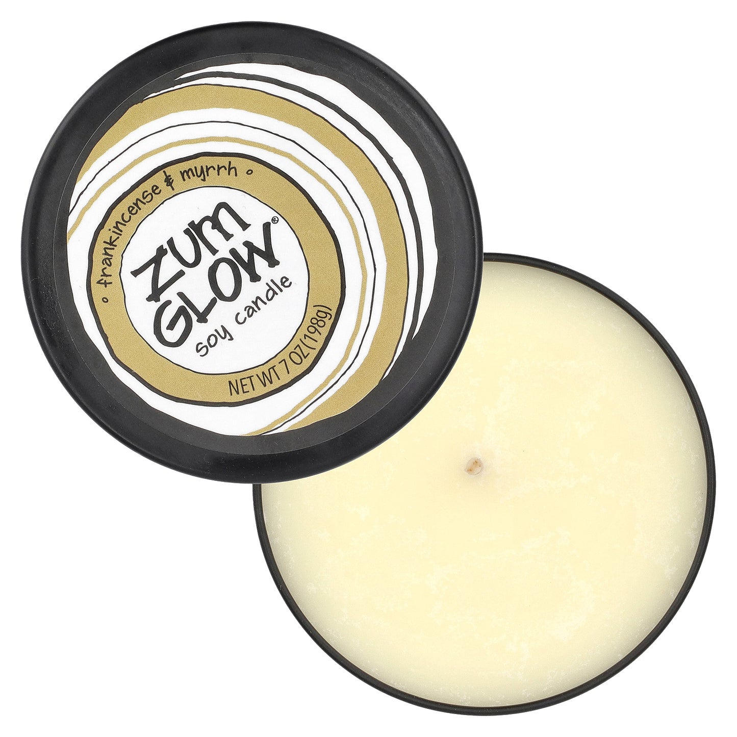 ZUM, Glow®, Soy Candle, Frankincense & Myrrh, 7 oz (198 g)