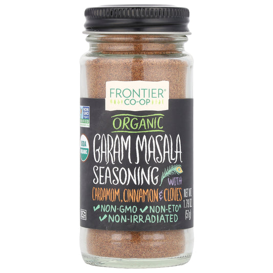 Frontier Co-op, Organic Garam Masala Seasoning with Cardamom, Cinnamon & Cloves, 1.79 oz (51 g)