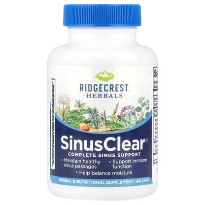 RidgeCrest Herbals, SinusClear©, 60 Capsules