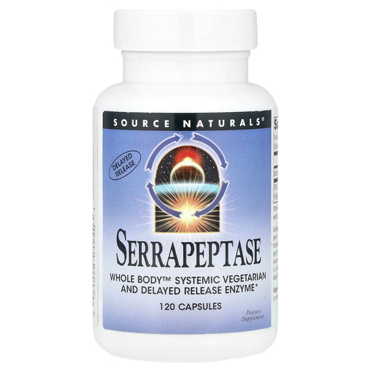 Source Naturals, Serrapeptase, 120 Capsules