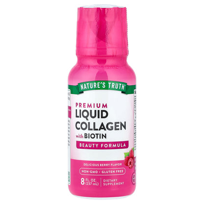 Nature's Truth, Premium Liquid Collagen with Biotin, Delicious Berry, 8 fl oz (237 ml)