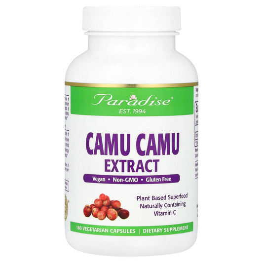 Paradise Herbs, Camu Camu Extract , 180 Vegetarian Capsules