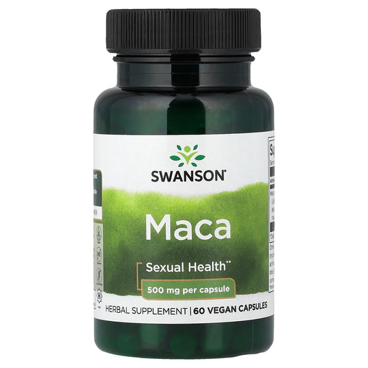 Swanson, Maca, 500 mg, 60 Vegan Capsules