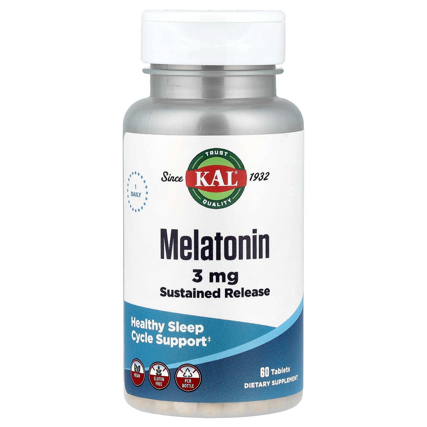 KAL, Melatonin, 60 Tablets