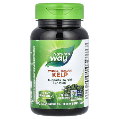 Nature's Way, Kelp, Whole Thallus, 600 mg, 100 Vegan Capsules