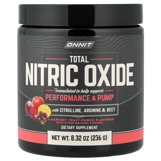 Onnit, Total Nitric Oxide with Citrulline, Arginine & Beet, Harvest Fruit Punch, 8.32 oz (236 g)
