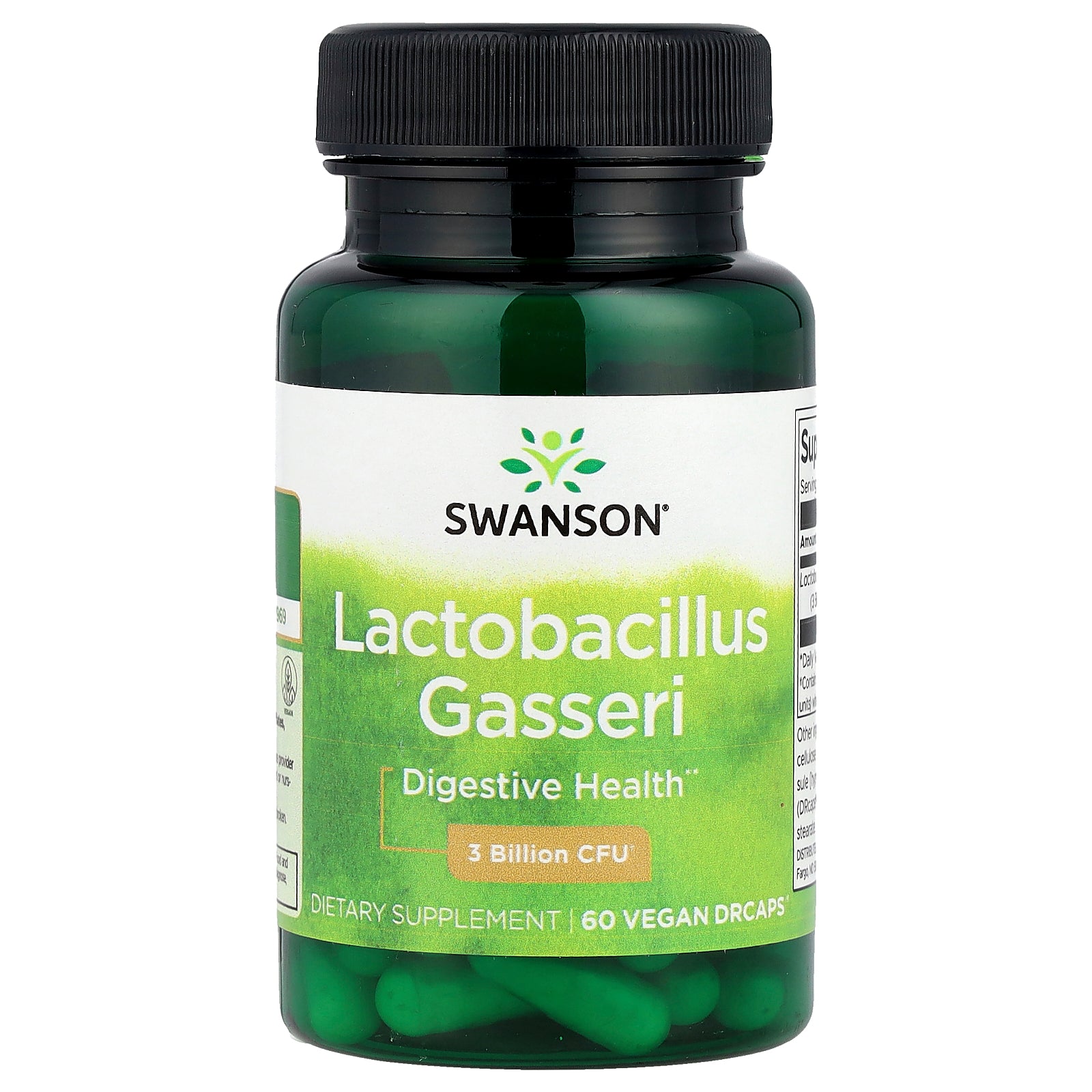 Swanson, Lactobacillus Gasseri, 3 Billion CFU, 60 Vegan DRcaps