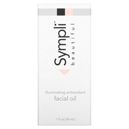 Sympli Beautiful, Illuminating Antioxidant Facial Oil with Argan, Marula, Rosehip & Orange Oil, 1 fl oz (30 ml)