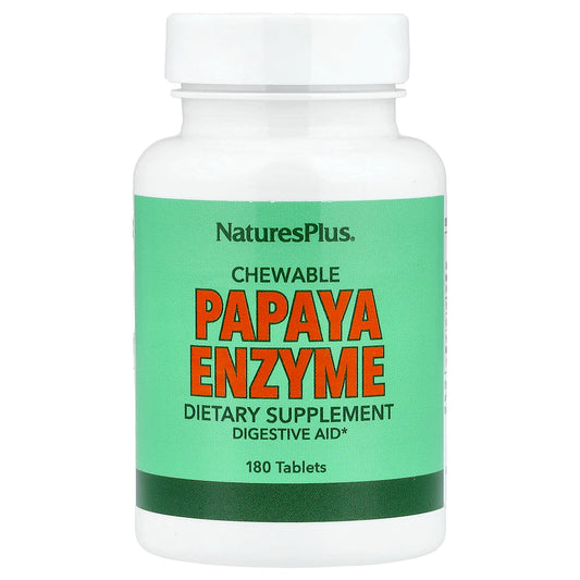 NaturesPlus, Chewable Papaya Enzyme, 180 Tablets