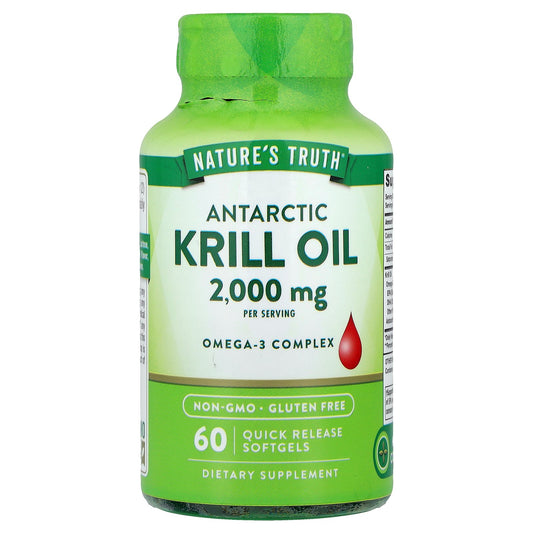 Nature's Truth, Antarctic Krill Oil, 60 Quick Release Softgels (1,000 mg per Softgel)
