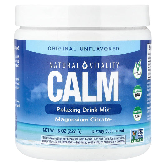 Natural Vitality, CALM®, Relaxing Drink Mix, Original Unflavored, 8 oz (227 g)