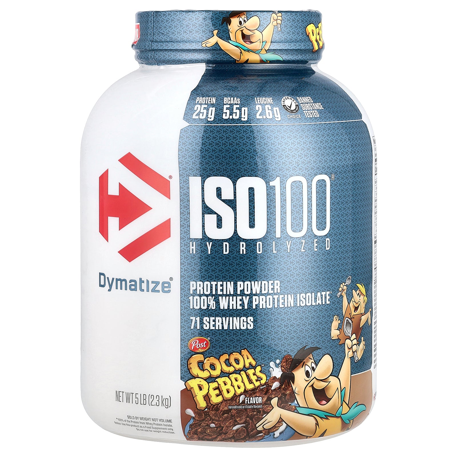 Dymatize, ISO100® Hydrolyzed, 100% Whey Protein Isolate, Cocoa Pebbles, 5 lb (2.3 kg)