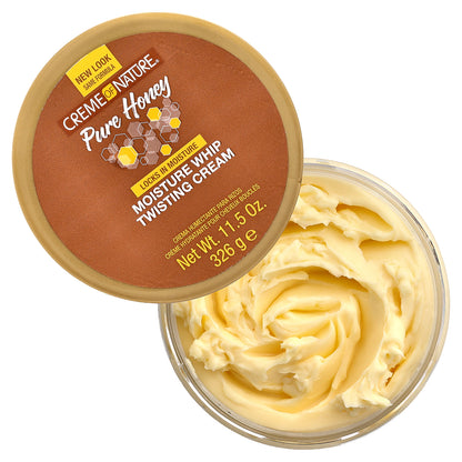 Creme Of Nature, Moisture Whip Twisting Cream, 100% Pure Honey, 11.5 oz (326 g)