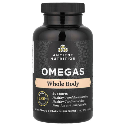 Ancient Nutrition, Omegas, Whole Body, 90 Softgels