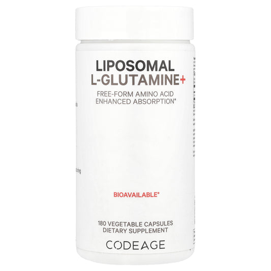Codeage, Liposomal L-Glutamine+, 180 Vegetable Capsules (500 mg per Capsule)