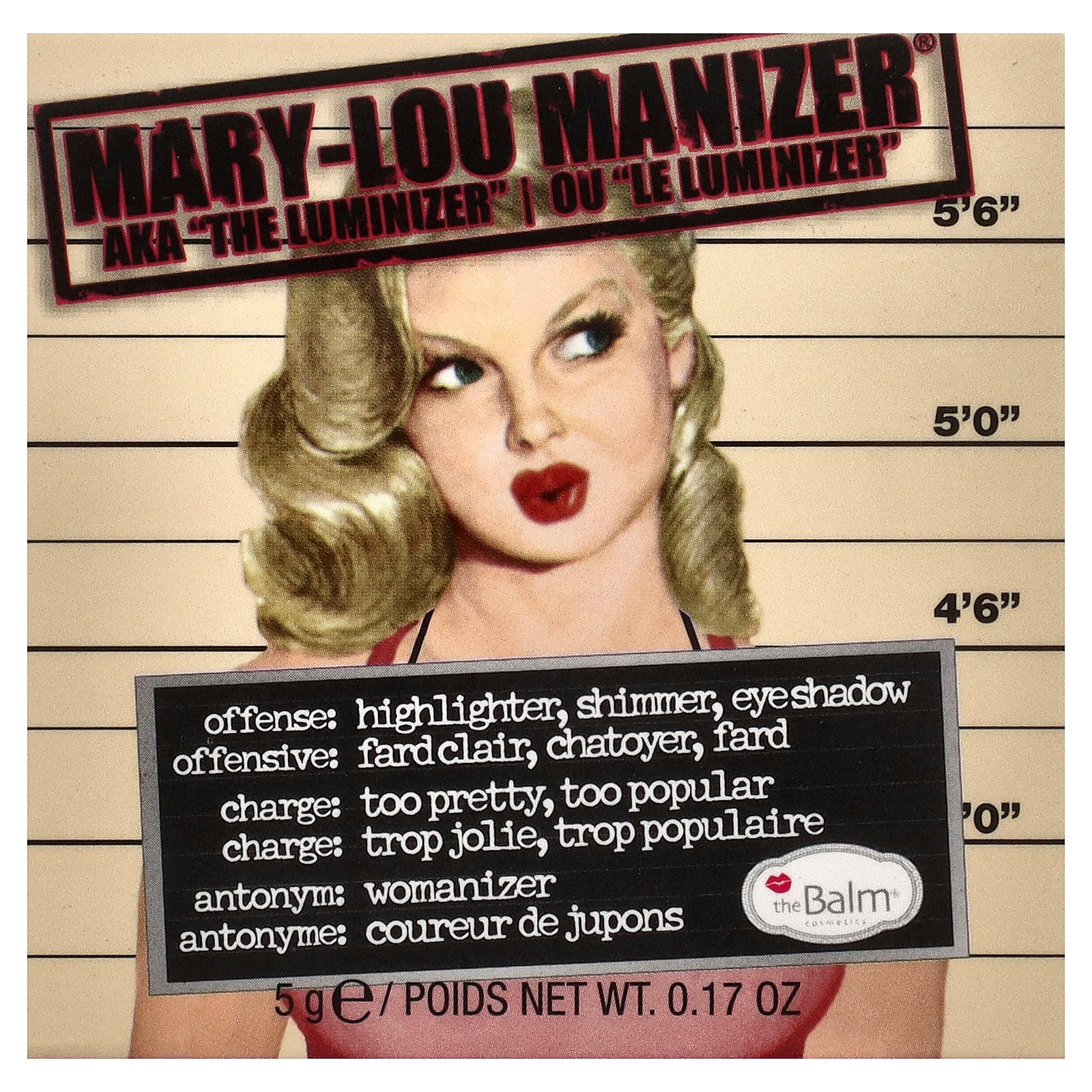 theBalm Cosmetics, Mary-Lou Manizer®, Highlighter, Shimmer, Eyeshadow , 0.17 oz (5 g)