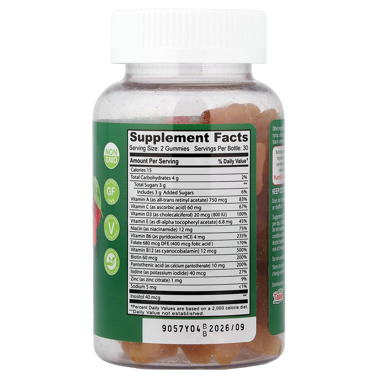 YumVs, Multi Vitamin Gummies, Berry, 60 Gummies