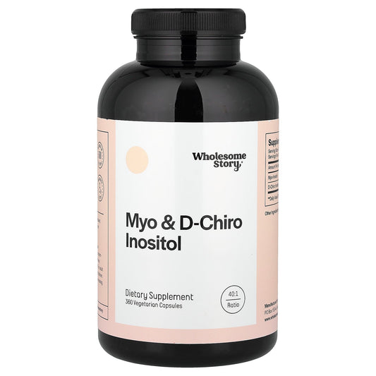 Wholesome Story, Myo & D-Chiro Inositol, 360 Vegetarian Capsules