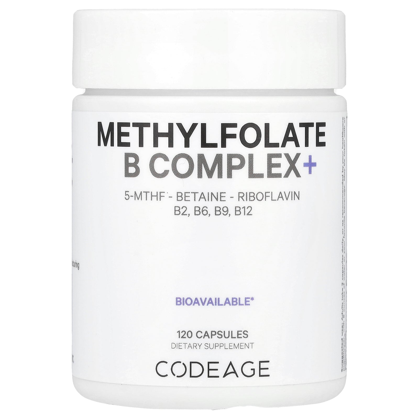 Codeage, Methylfolate B Complex, 120 Capsules