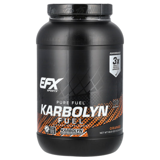 EFX Sports, Karbolyn® Fuel, Orange, 4 lb 4.8 oz (1,950 g)