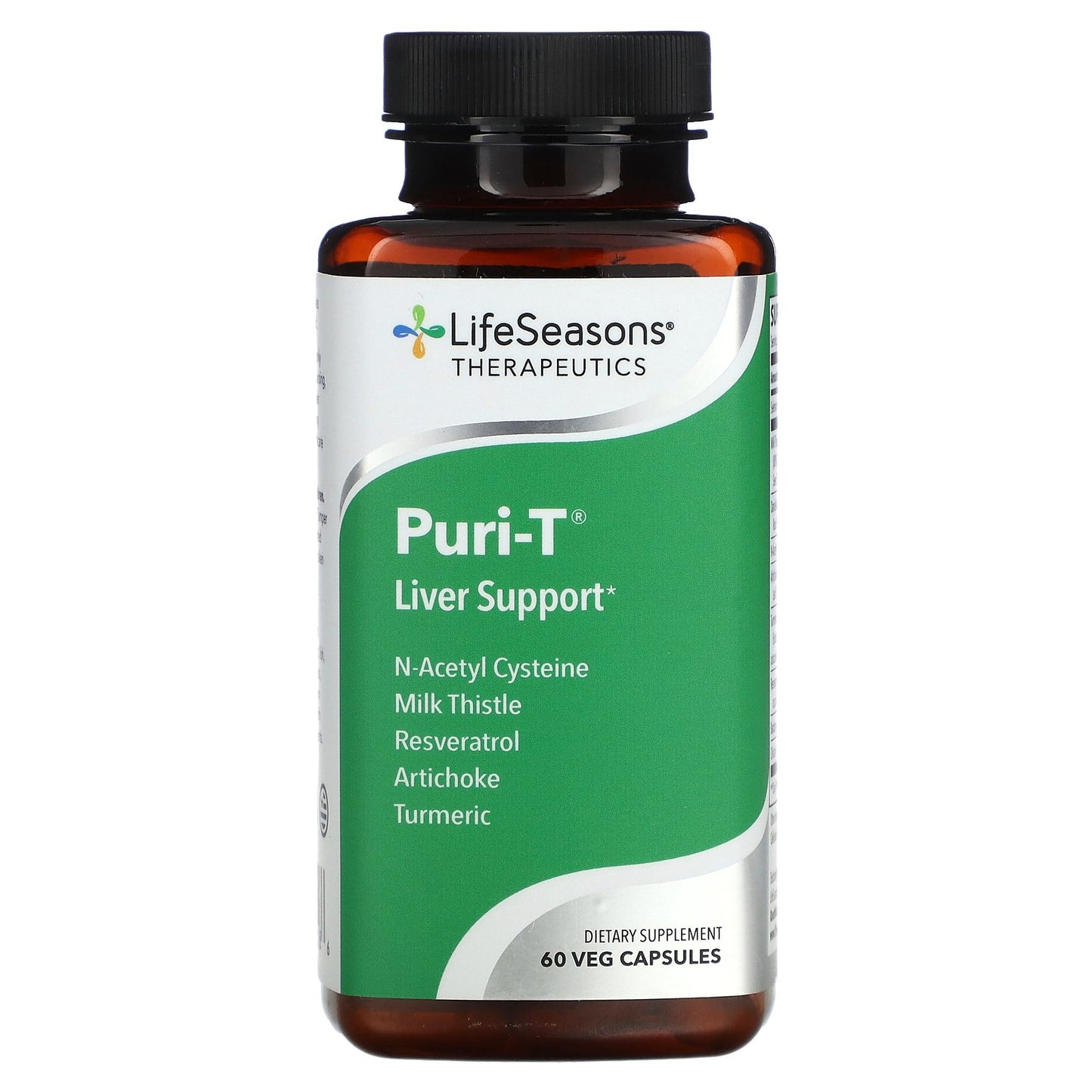 LifeSeasons, Puri-T, Liver Support, 60 Veg Capsules