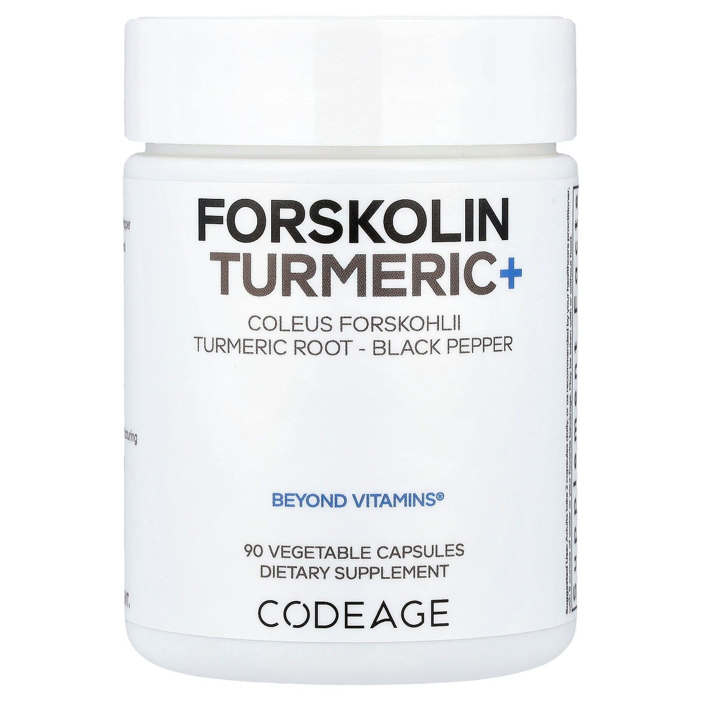 Codeage, Forskolin Turmeric+, 90 Vegetable Capsules