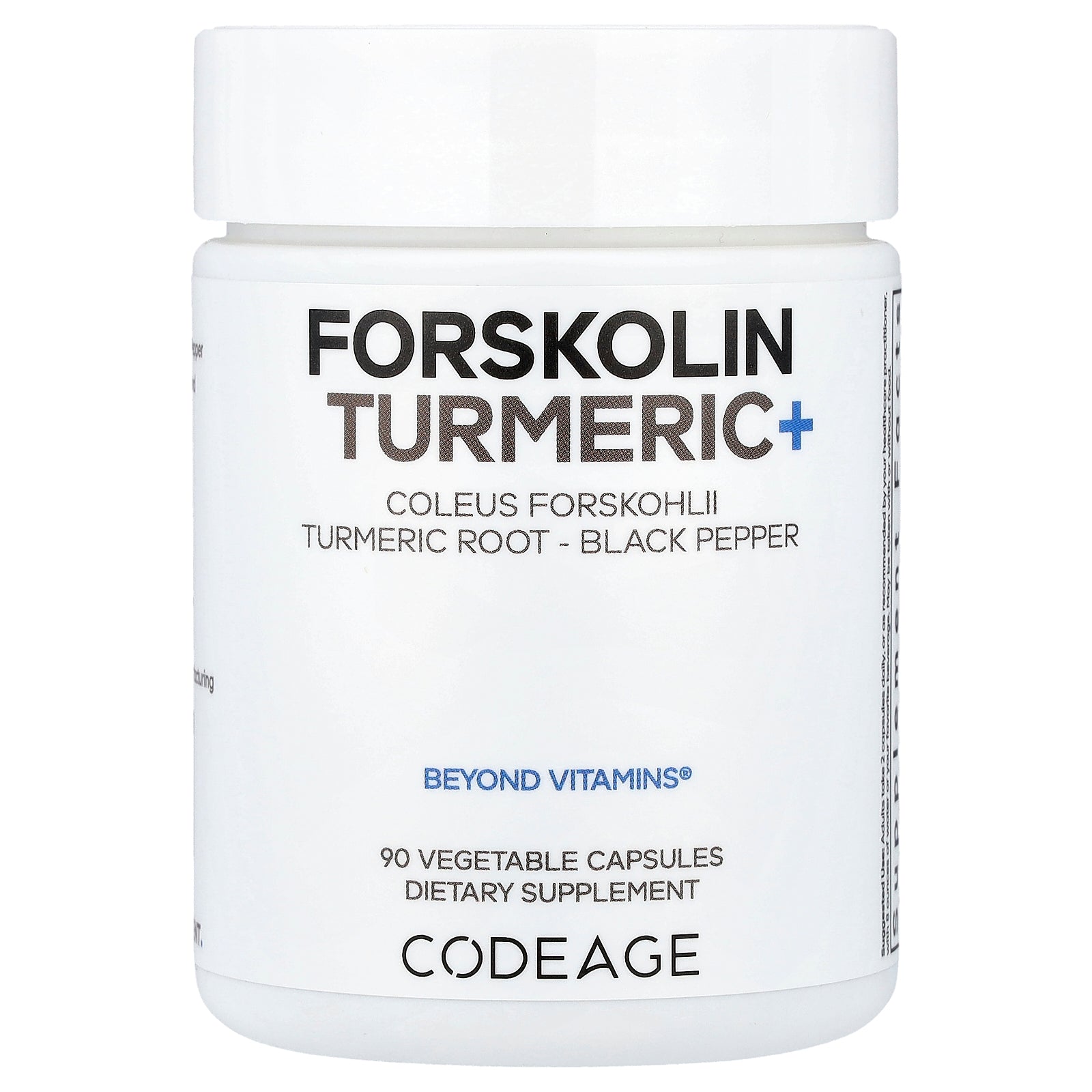 Codeage, Forskolin Turmeric+, 90 Vegetable Capsules