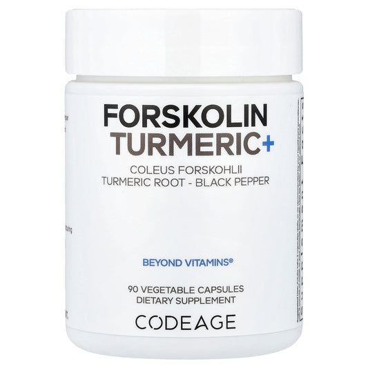 Codeage, Forskolin Turmeric+, 90 Vegetable Capsules