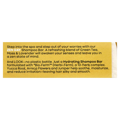 Hobe Labs, Energizer™, Hydrating Shampoo Bar, Zen Day, 4 oz (113.4 g)