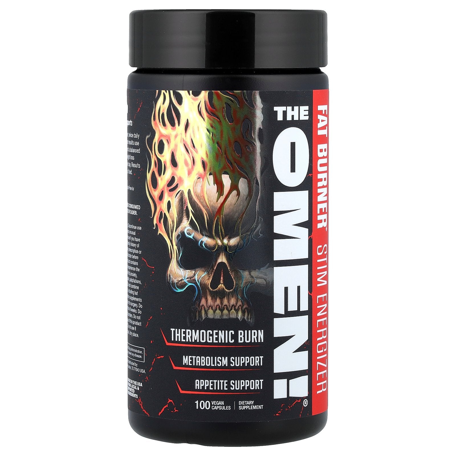 JNX Sports, The Omen!®, Fat Burner, 100 Vegan Capsules
