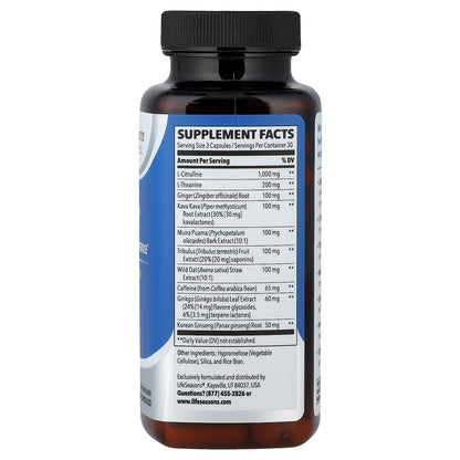 LifeSeasons, Therapeutics, Nitro-T®, Male Performance, 90 Veg Capsules