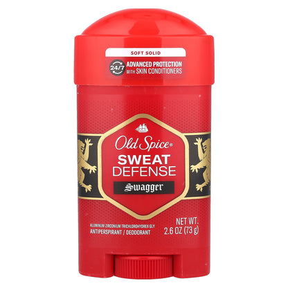 Old Spice, Sweat Defense Anti-Perspirant Deodorant, Soft Solid, Swagger, 2.6 oz (73 g)