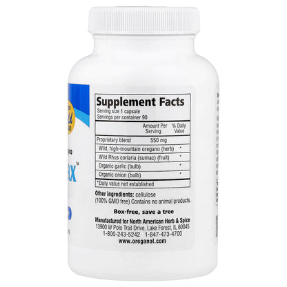 North American Herb & Spice, OregaMax™, 90 Vegi Caps