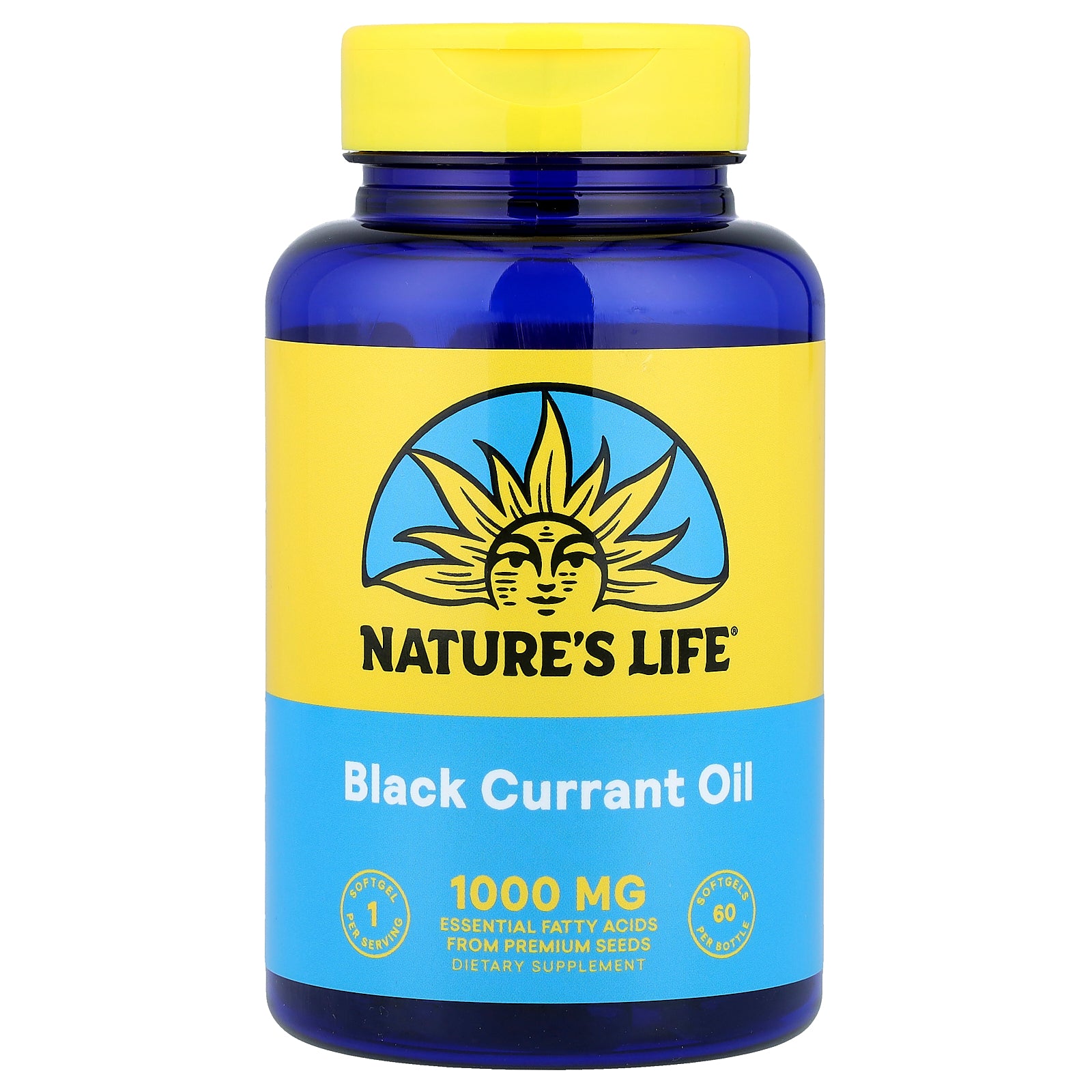 Nature's Life, Black Currant Oil, 1,000 mg, 60 Softgels