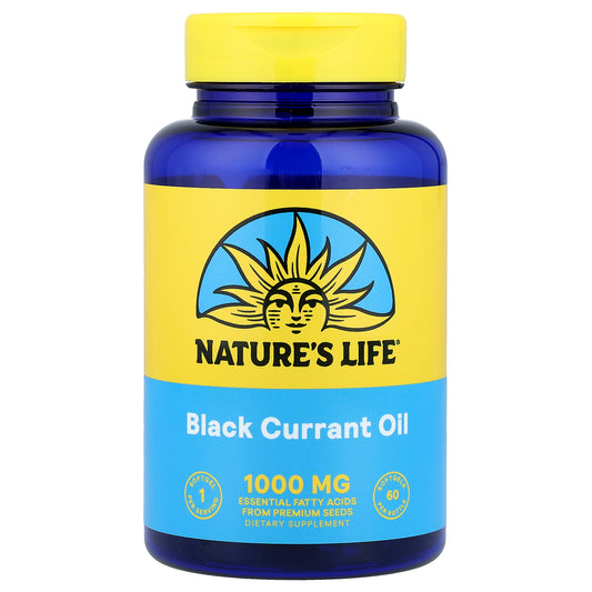 Nature's Life, Black Currant Oil, 1,000 mg, 60 Softgels