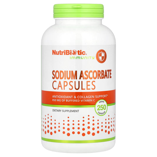 NutriBiotic, Sodium Ascorbate, 250 Vegan Capsules