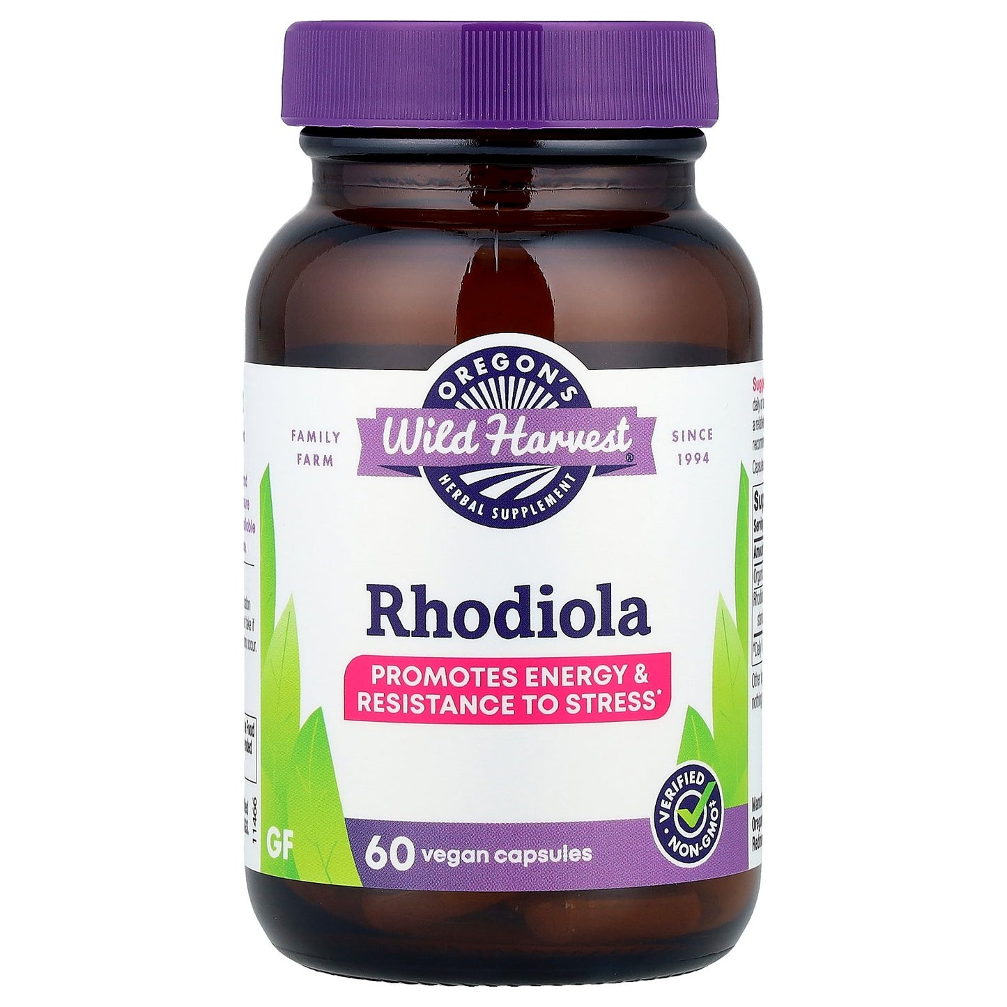 Oregon's Wild Harvest, Rhodiola, 60 Vegan Capsules