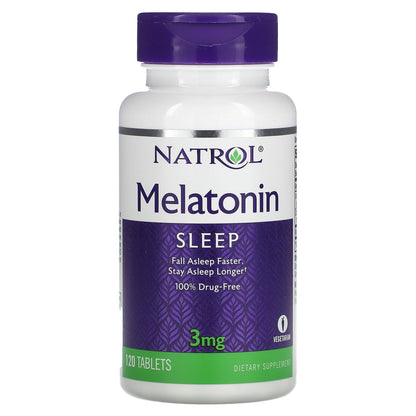 Natrol, Melatonin, 3 mg, 120 Tablets