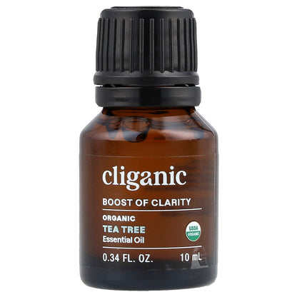 Cliganic, Boost of Clarity™, Organic Tea Tree Essential Oil, 0.34 fl oz (10 ml)